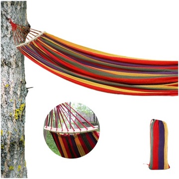 HAMAK DUŻY OGRODOWY PAŁĄK 40CM MOCNY 2-OS XXXL + TORBA