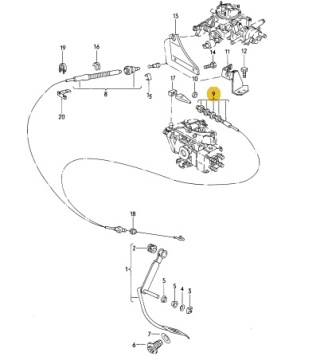 Новый оригинальный газовый кабель VW / Seat OE 17172155LL >> 3572155A