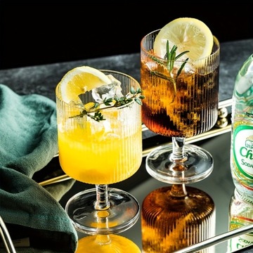 РЕБРИСТЫЕ СТЕКЛА НА СВИНЦОВОМ СТЕКЛАХ ДЛЯ СОКОВЫХ НАПИТКОВ