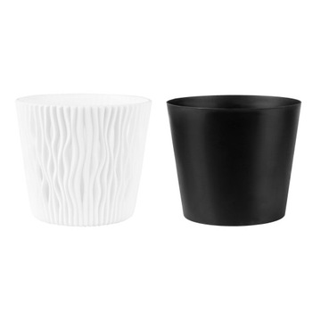 DONICZKA DONICA OSŁONKA OZDOBNA AŻUROWA 16CM SANDY BIAŁA Z WKŁADEM 1,7L