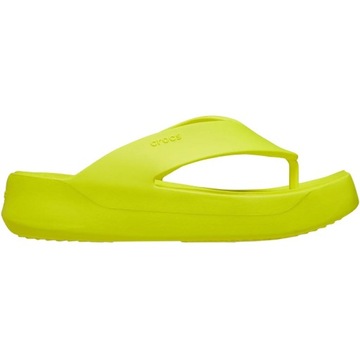 Klapki damskie Crocs Getaway Platform Flip zielone 209410 76M 37-38
