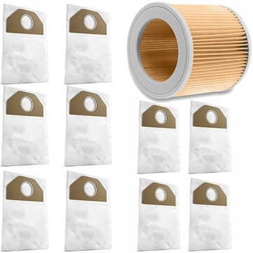 10 мешков для пылесоса KARCHER WD3 WD 3 WD 6 SE 4001 Plus ФИЛЬТР