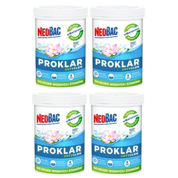 NeoBac PROKLAR Usuwa Glony Bakterie do Oczka 4 op.