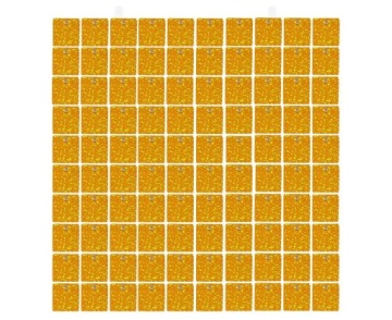 Панель Декоративна 30x30 см - HOLO Золотий 100 квадратів - 1 шт.