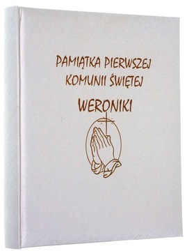 ALBUM NA ZDJĘCIA WKLEJANE Z GRAWEREM KOMUNIA CHRZEST 40 STRON