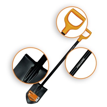 Zestaw 2 Łopat Fiskars Szpadel Prosty Ostry 117 cm