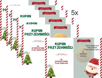 ZDRAPKI KUPONY PRZYJEMNOŚCI PREZENT ŚWIĘTA PREZENT DLA NIEJ NIEGO GWIAZDKA