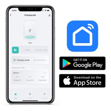 Зарядное устройство EV365 Модель AC1 22 кВт Монтажная стойка