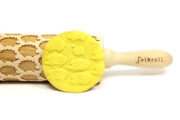 Wałek grawerowany wzór JEŻE, duży