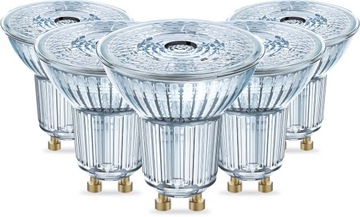 5x Żarówka LED GU10 4,5W 3000K ŚCIEMNIALNA OSRAM