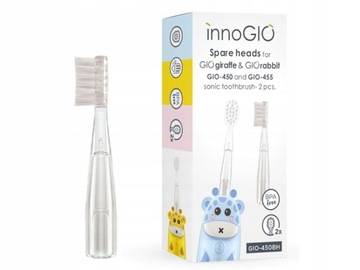 INNOGIO Wymienne Główki końcówki Do Szczoteczki GIOgiraffe & GIOrabbit