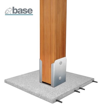 PODSTAWA SŁUPA 140 STAL NIERDZEWNA KOTWA WSPORNIK