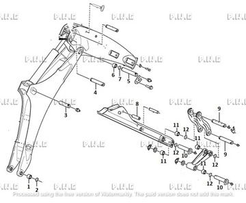 ШТИФТЫ + ВТУЛКИ ДЛЯ ЗАДНЕГО КОВША VOLVO BL71B BL70B BL60B BL61B