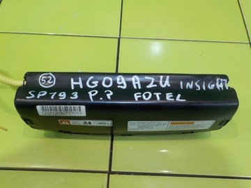 HONDA INSIGHT II 1.3 IMA AUT 09R AIRBAG ULOŽENÍ SEDADLA PRAVÝ PŘEDNÍ