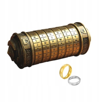 Kod Da Vinci krypteks Z pierścieniami Cryptex gift