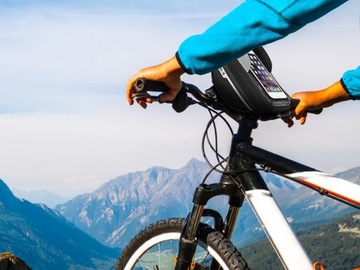 ВЕЛОСИПЕДНАЯ СУМКА ДЛЯ ТЕЛЕФОНА С ВОДОНЕПРОНИЦАЕМОЙ РУЧКОЙ