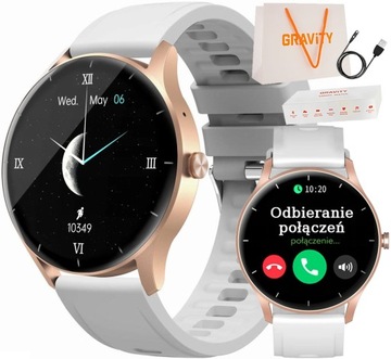 SMARTWATCH SMS шаги импульс PL меню разговора