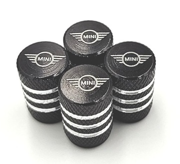 MINI nakrętki na wentyle ALUMINIOWE kapturki MINI wentylki 4szt.