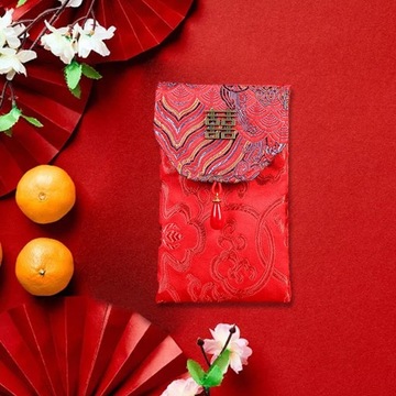 Китайский Лунный Новый Год Красный Конверт Денег Подарочный Стиль C Вертикальный