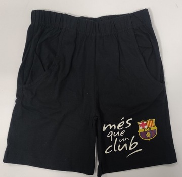 SPODENKI BAWEŁNIANE FC BARCELONA 110/116 CZARNE