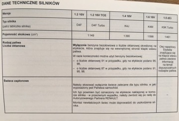 RENAULT Modus Grand polska instrukcja obsługi 2008-2012 + ksiązka serwisowa