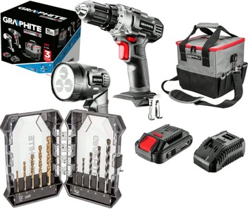 GRAPHITE 58G016 ZESTAW NARZĘDZI 18V Li-Ion ENERGY+