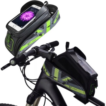 Cyklistická brašna na rám telefonu Rockbros 021-1GR, taška na kolo na zip