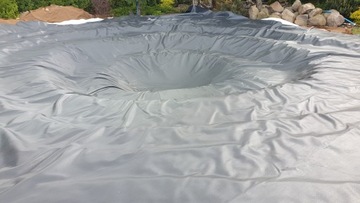 Плёнка для пруда типа EPDM 1,1 мм.