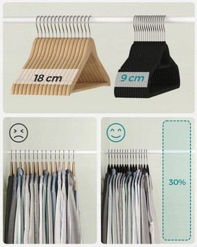 Вешалки для одежды велюра 20 шт.