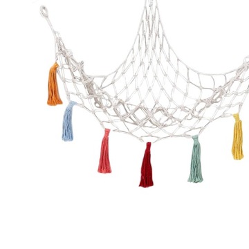 Kreatywny Zabawkowy Hamak Ścienny 100cmx100cmx130cm Biały