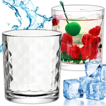 Szklanki szklanka do drinków napojów Altom Design Karo 240 ml tłoczona 1szt