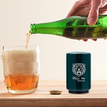 Автоматическая открывалка для бутылок, пресс для открытия крышки, инструмент для открытия бармена, зеленый инструмент