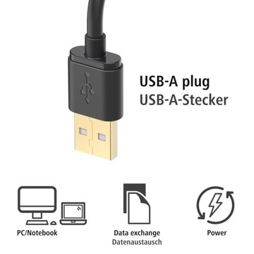 Kabel mikro USB 2w1 z adapterem USB Type-C, 1 m, c