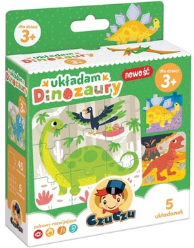 CZUCZU UKŁADAM DINOZAURY PUZZLE DLA DZIECI 3+