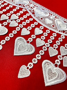 GIPIURA biała KORONKA 20 CM wzór 2031