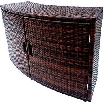 Szafka z drzwiami do okrągłego JACUZZI RATTANOWA