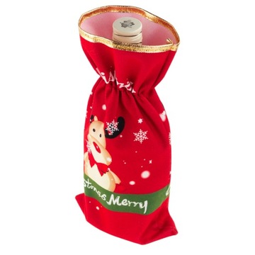 КОРПУС КРЫШКА ДЛЯ БУТЫЛКИ РОЖДЕСТВЕНСКАЯ СУМКА САНТА ПОДАРКИ ТКАНЬ ДЛЯ ВИНА
