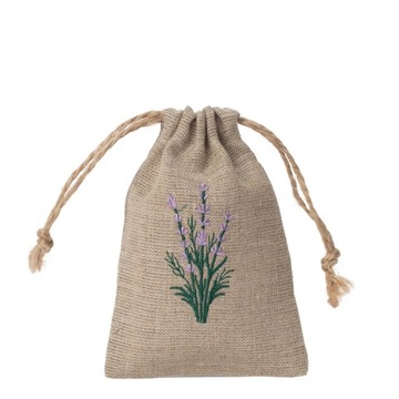 Набор сумок из натурального льна лаванды с вышивкой, экосумки