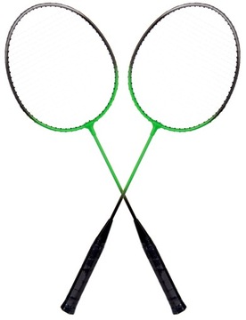 Zestaw Walizka 3w1 2x Rakietki Paletki Siatka Badminton Lotki