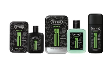 STR8 FREAK ZESTAW 3cz EDT 50ml+ ASL 100ml+ DNS 75ml
