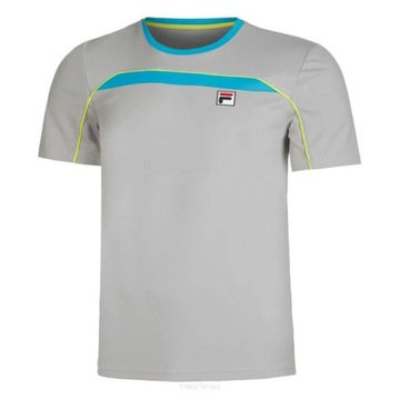 Tenisové tričko Fila Asher sivé r.XL