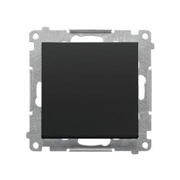 Simon 55 Łącznik schodowy b/piktogramu czarny mat