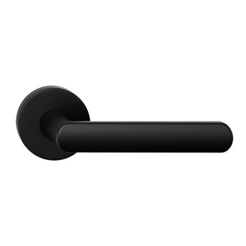 KLAMKA WEWNĘTRZNA LUNA SLIM 6mm okrągła CZARNA