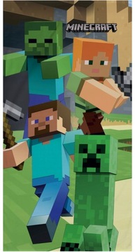 RĘCZNIK 70x140 MINECRAFT CREEPER SLENDERMAN MOB BAWEŁNIANY