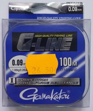 Żyłka Gamakatsu G-Line Competition 0,09 mm/100m