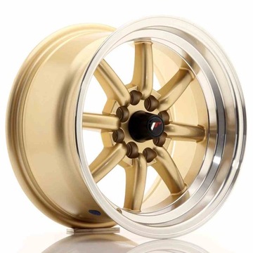 JR Wheels JR19 15x8 ET0 4x100/114 Золото с механической обработкой