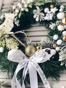 Рождественский венок СОЗДАНИЕ на дверь РОЖДЕСТВО