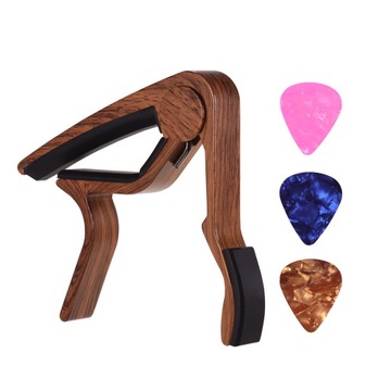 Aluminum Alloy Wood Color Guitar Capo for