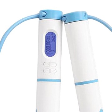 Цифровая скакалка с подшипником, беспроводная, синяя