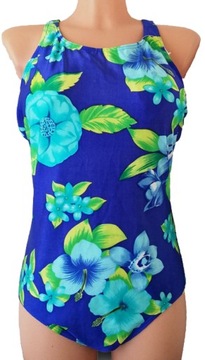 SWIMSTYLE STRÓJ KĄPIELOWY kwiatki UK 16 42